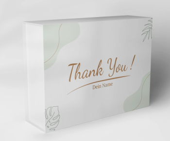 White thank-you gift box