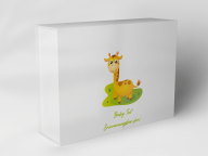Gift box "Giraffe Baby Text"