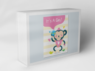 Gift box "Monkey and Hearts"