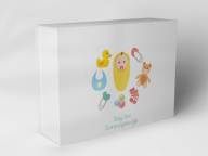 Gift box "Baby motifs and toys"