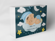 Gift box "Sleeping Moon Baby Clouds Stars"