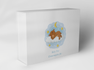 Gift box "sleeping bear moon stars"