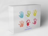 Gift box "colorful handprints"