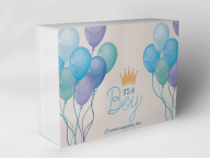 Gift box "Balloons and Crown"