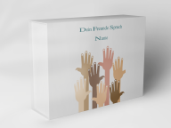 Gift box "Hands in pastel colors"