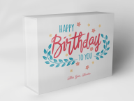 Gift box "Birthday wreath and flowers"