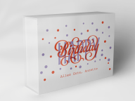 Gift box "Dots and Birthday Train"
