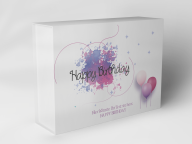 Gift box "Birthday balloons and stars"