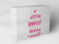 Gift box "Birthday balloons and stars"