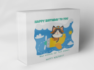 Gift box "Cat on an airplane"