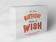 Gift box "Birthday Wish Lettering"