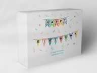 Gift box "Birthday garland and confetti"