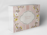 Gift box "Flowers and branches"