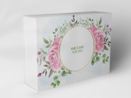 Gift box "Rose garland with eucalyptus"