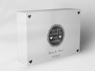 Gift box "Hearts and Wedding Invitation"