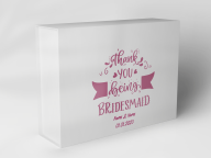 Gift box "Bridesmaid lettering with bows"