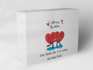 Gift box "Hearts and Love Message"