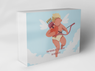 Gift box "Angel with heart arch"