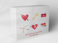 Gift box "Hearts Arrow and Letter"