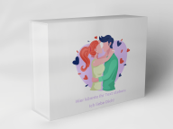Gift box "Couple Embrace Hearts"