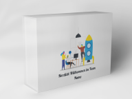 Gift box "Rocket and Teamwork"