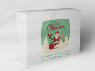 Gift box "Santa Claus and Christmas trees"