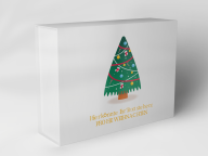 Gift box "Christmas tree with baubles"