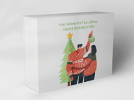 Gift box "Christmas tree and couple"