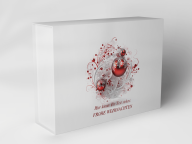 Gift box "Christmas baubles and flourishes"
