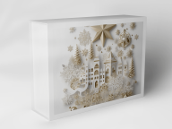 Gift box "Christmas City and Stars"