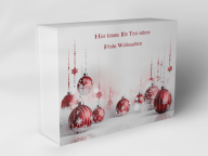 Gift box "Christmas baubles and stars"