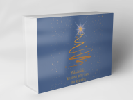 Gift box "Christmas tree with stars"