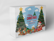 Gift box "Santa Claus and Reindeer"