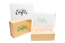 Magnetic box “Happy Easter” - white box