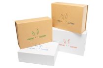 Magnetic box "Easter bunny" - brown box