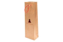 Bottle bag "Ansbach" 12x8x37cm red