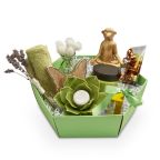 Gift basket "MITTEL" hexagonal various colors colors