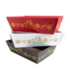 Christmas gift basket square in various colors colors (winter)