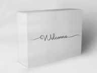 Gift box "Welcome lettering"