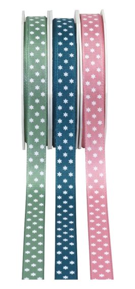 Christmas ribbon "Waren" 1,5cmx15m 2207WST15