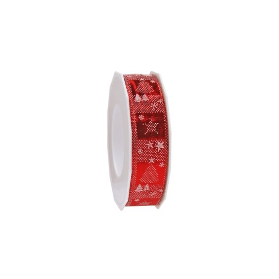 Christmas ribbon "Erlangen" 2,5cmx20m 2207J25