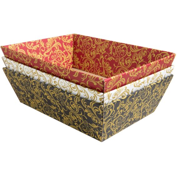 Floral gift basket square in various colors colors 5000GK4-M