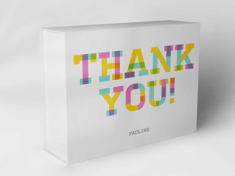 Gift box "colorful Thank You lettering" 1007_02_0001