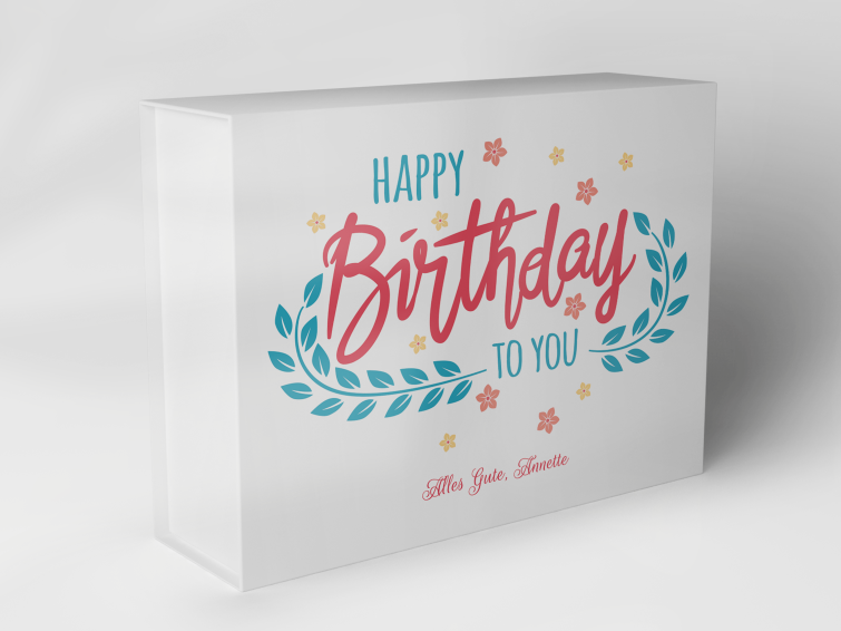 Gift box "Birthday wreath and flowers" 1007_04_0002