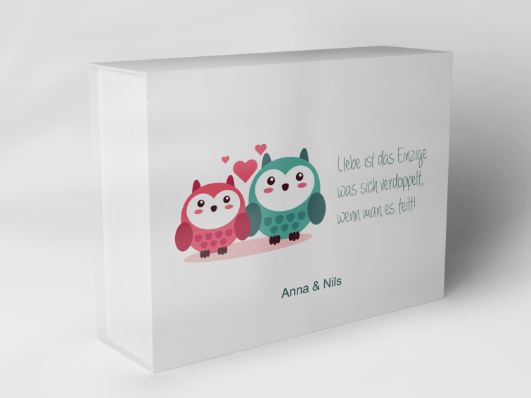 Gift box "Owls and Hearts" 1007_06_0003