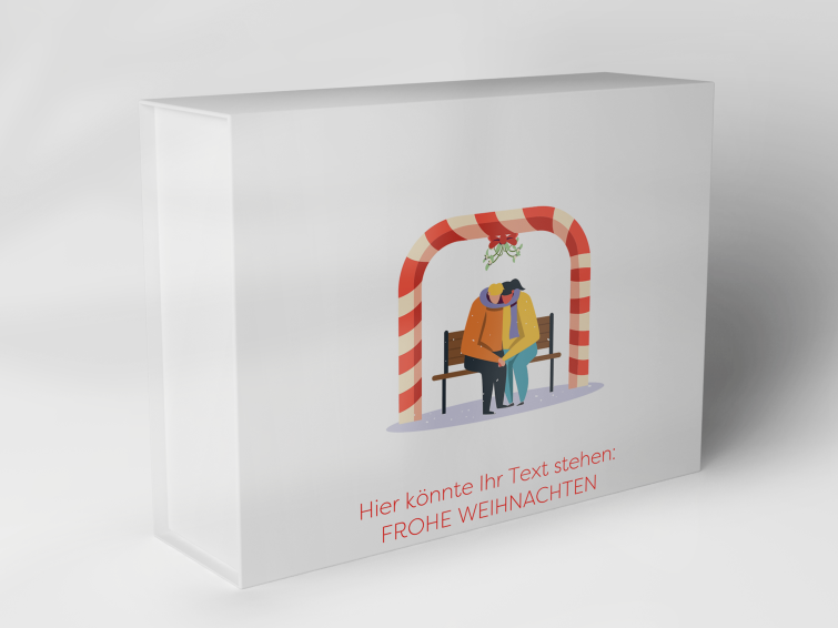 Gift box "Christmas kiss under mistletoe" 1007_08_0024