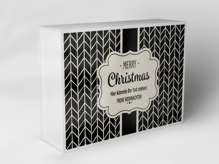 Gift box "Christmas Chevron Stripes" 1007_08_0032