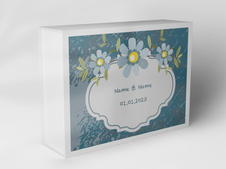 Gift box "Flower wreath and leaves" 1007_05_0020