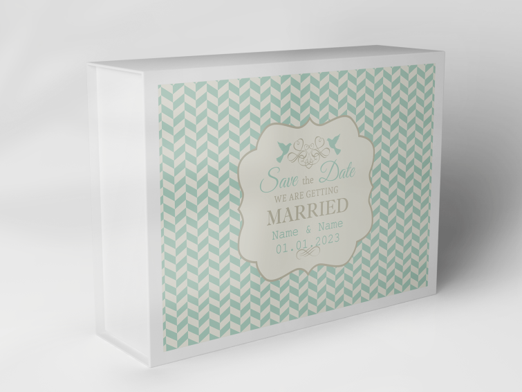 Gift box "Arrow pattern with hearts" 1007_05_0035 