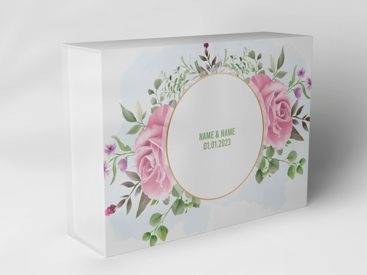 Gift box "Rose garland with eucalyptus" 1007_05_0046